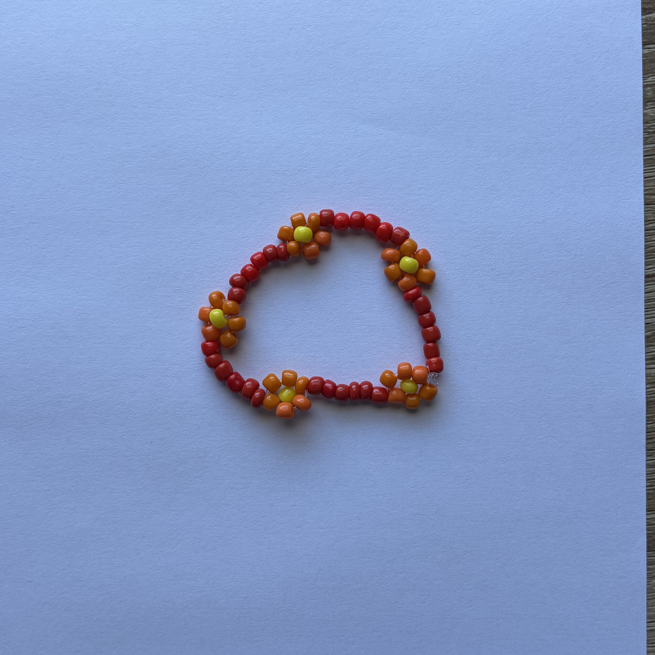 Beaded Floral Bracelet - Image 4